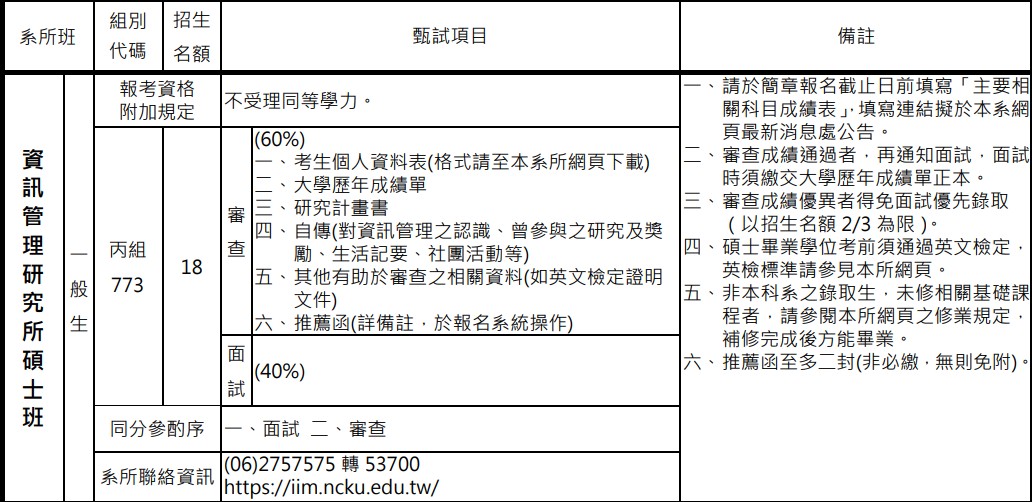 簡章截圖(資管)
